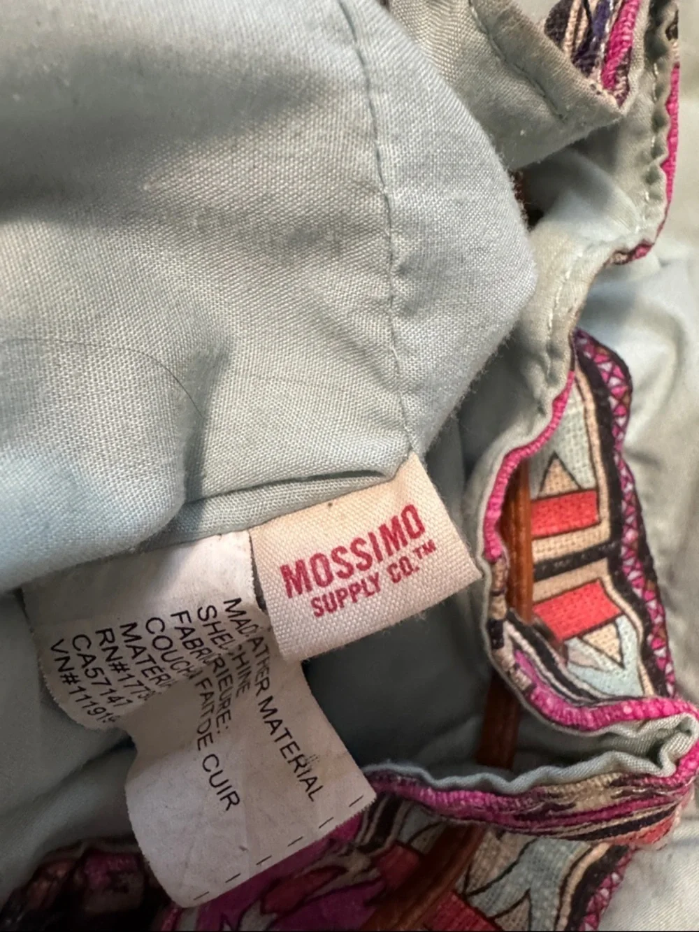 Mossimo Supply Co. Canvas Backpack with Pink Multi Aztec Print